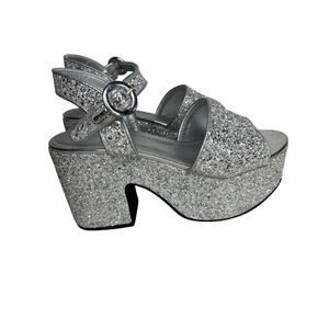 Larroudé Miso Ankle Strap Platform Sandals SZ 9